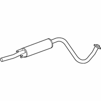OEM 2017 Nissan Sentra Exhaust, Sub Muffler Assembly - 20300-4FU2A