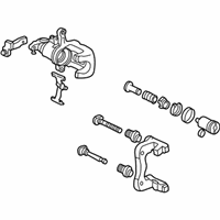 OEM 2006 Honda Accord Caliper Sub-Assembly, Left Rear (Reman) - 43019-SDR-A00RM