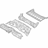 OEM 2020 Kia K900 Panel Assembly-Rear FLOO - 65510J6000