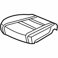 OEM 2014 Honda Ridgeline Pad, Right Front Seat Cushion - 81137-SJC-L71