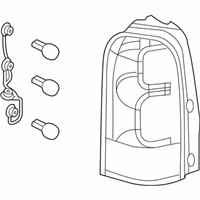 OEM 2007 Saturn Relay Tail Lamp Assembly - 15787132