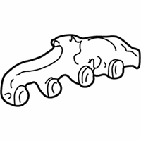 OEM 2000 GMC K2500 Engine Exhaust Manifold - 12556476