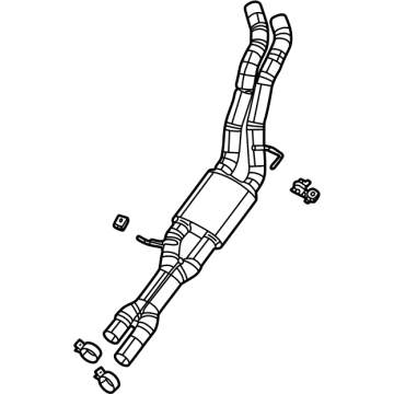 OEM 2021 Jeep Wrangler EXHAUST - 68480943AD