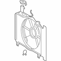 OEM 2008 Scion xD Fan Shroud - 16711-37050