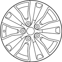 OEM Kia Forte Wheel Assembly-Aluminum - 52910A7BA0