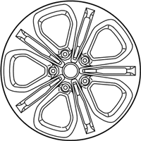 OEM 2015 Kia Forte5 Wheel Assembly-Aluminum - 52910A7450