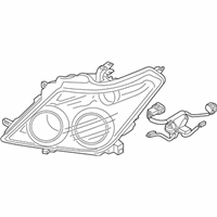 OEM Nissan Armada Housing Assy-Headlamp, RH - 26025-5ZW0A