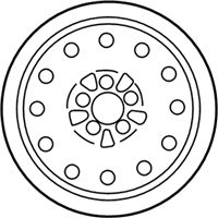 OEM 2009 Ford Crown Victoria Wheel, Spare - 3W7Z-1007-EA