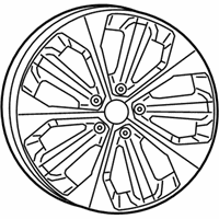 OEM 2021 Jeep Cherokee Aluminum Wheel - 7AP561STAA