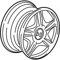 OEM 1998 Honda Accord Wheel, Slotted Alloy (15") (5-Spoke) - 08W15-S87-100