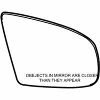 OEM 2008 BMW X6 Mirror Glas, Convex, Right - 51-16-7-174-988