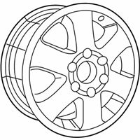 OEM 2007 Dodge Sprinter 3500 Aluminum Wheel - 68004980AA