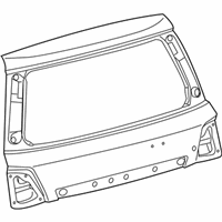 OEM Lexus LX570 Panel Sub-Assembly, Back - 67005-60K70