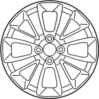 OEM 2013 Kia Rio Wheel Assembly-Aluminum - 529101W250
