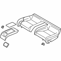 OEM 2003 Infiniti G35 Cushion Assy-Rear Seat - 88300-AM400