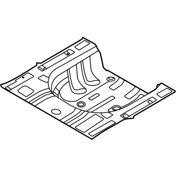 OEM 2020 Hyundai Sonata Panel Assembly-Rear Floor, RR - 65513-L5000