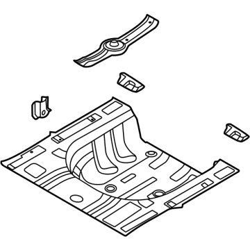 OEM 2020 Hyundai Sonata PNL Assembly-RR Floor RR Complete - 65530-L5000