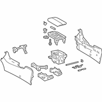 OEM 2021 Toyota RAV4 Console Assembly - 58810-0R020-C0