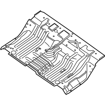 OEM Nissan Frontier FLOOR-REAR, FRONT - 74512-9BU1A