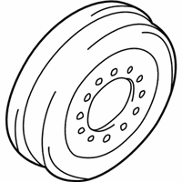 OEM 1988 Toyota Pickup Brake Drum - 42431-35151