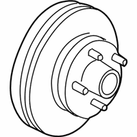 OEM 2005 Chevrolet Blazer Rear Brake Rotor Assembly (W/ Hub) - 15733196