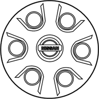 OEM 2011 Nissan Frontier Disc Wheel Cap - 40315-EA00A