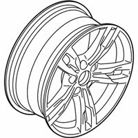 OEM 2015 BMW 428i xDrive Disc Wheel Light Alloy Dekor Silver 2 - 36-11-7-846-779