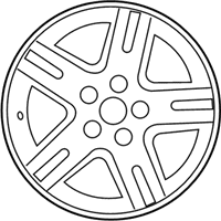 OEM 2011 Mercury Mariner Wheel, Alloy - 6M6Z-1007-B