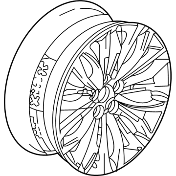 OEM 2022 Acura TLX Wheel Assembly, Al 20X - 42800-TGZ-A90