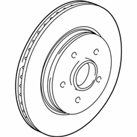 OEM 2006 Chevrolet Equinox Front Brake Rotor - 22666578