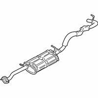 OEM 2002 Chevrolet S10 Exhaust Muffler Assembly (W/ Exhaust Pipe & Tail Pipe) - 15105767