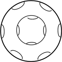 OEM Nissan 240SX Disc Wheel Ornament - 40342-16C00