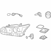 OEM 2017 Lexus CT200h Headlamp Assembly, Right - 81110-76161