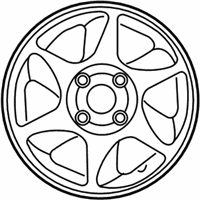 OEM 2006 Hyundai Elantra Aluminium Wheel Assembly - 52910-2D800