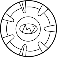 OEM 2002 Hyundai Elantra Wheel Hub Cap Assembly - 52960-2D610
