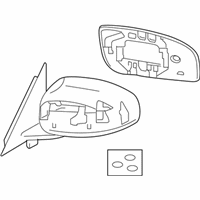 OEM 2010 Infiniti M35 Mirror Assembly-Door, RH - 96301-EH100