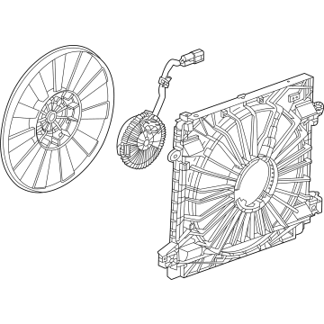 OEM 2021 Cadillac CT4 Fan Assembly - 84798304