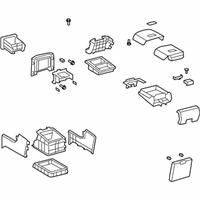 OEM 2008 Toyota Sequoia Rear Console - 58820-0C080-C0
