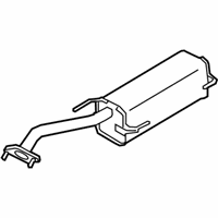 OEM 2011 Nissan Versa Exhaust, Main Muffler Assembly - 20100-ZR71A