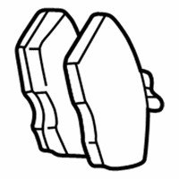 OEM Lincoln LS Rear Pads - 4W4Z-2200-AA