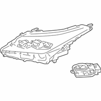 OEM 2016 Lexus RX450h Headlamp Assembly, Left - 81150-0E290