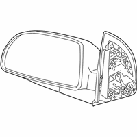 OEM Saturn Vue Mirror Asm, Outside Rear View - 10377786