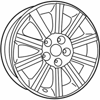 OEM 2011 Dodge Avenger Aluminum Wheel - 1KW34PAKAA