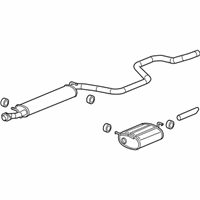 OEM Chevrolet Malibu Muffler & Pipe - 15828658