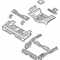 OEM 2009 Pontiac G3 Floor Pan Assembly - 96813453