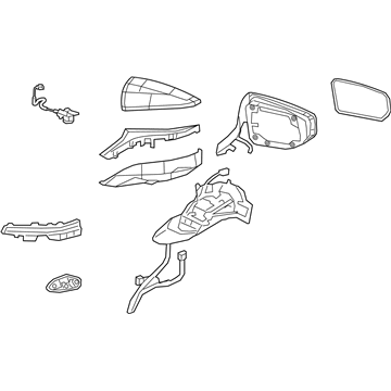 Lexus 87910-06C30-A0 Mirror Assembly, Outer R