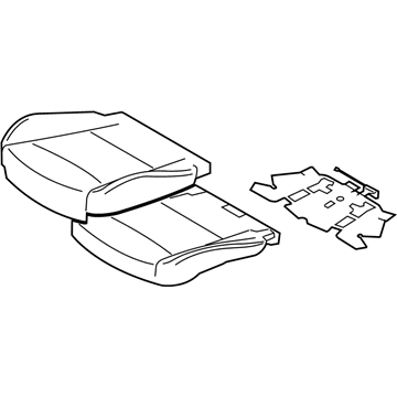 BMW 52-10-7-251-607 Upholstered.Section., Basic Seat, Leather, Right