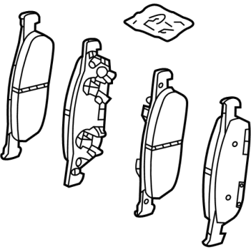 Acura 45022-TYA-A01 Set, Front Pad