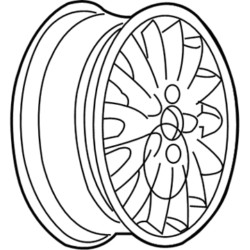 GM 9593078 Wheel Rim Remanufactured