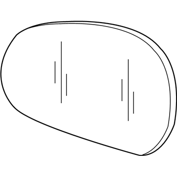Ford YL8Z-17K707-CA Mirror Glass